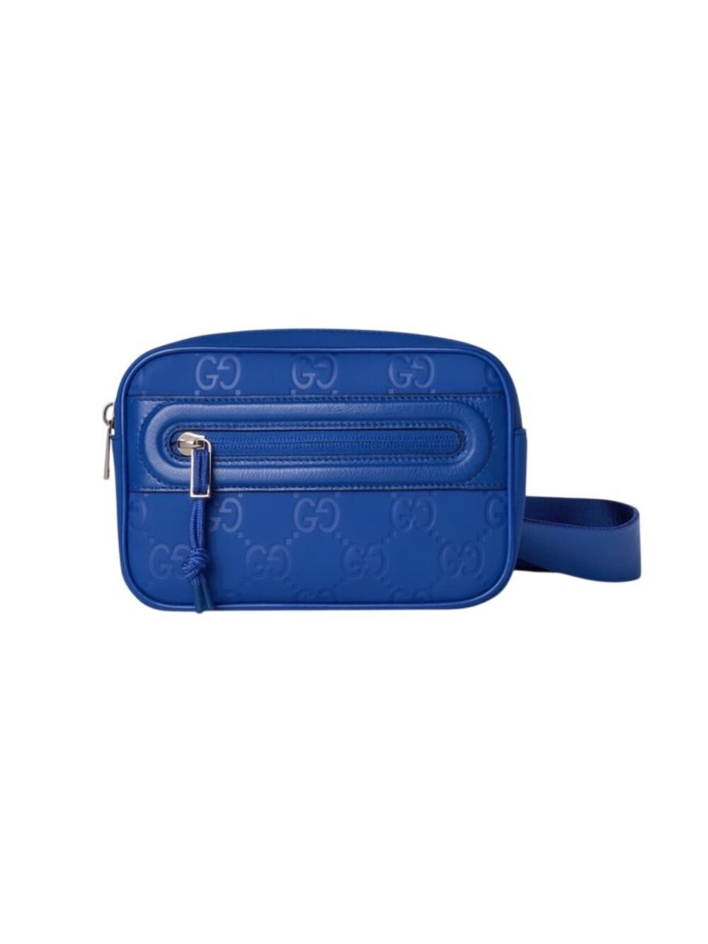 Gucci Men’s GG Matte Rubber Edge Mini Camera SlingBag Royal Blue 834244